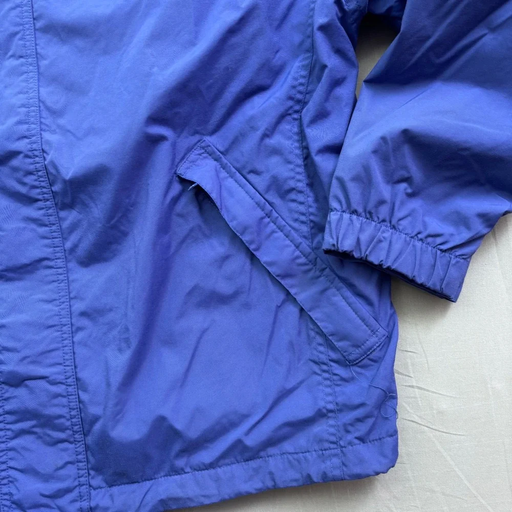 Vtg Joes Outdoors Mens Blue Lightweight Windbreaker Mesh Lined Full Zip Jacket L